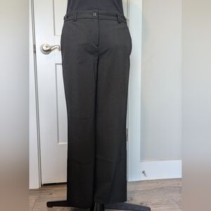Willi Smith Womens Trousers Size 8 Kate Fit Black Pinstripe Pockets Career EUC